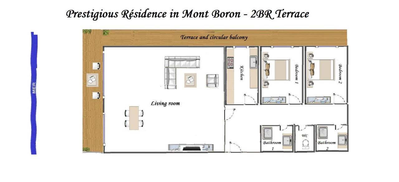 Prestige Mont Boron -terrace -sea View -2br Appartamento *